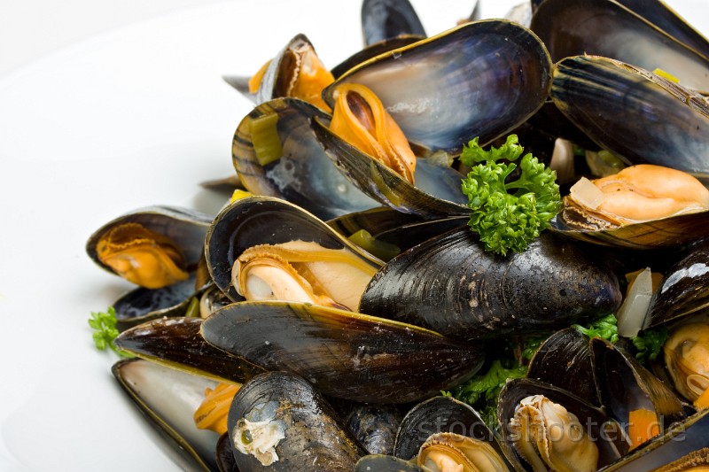 IMG_2889_mussels_ala.jpg - cooked open blue mussels on white background